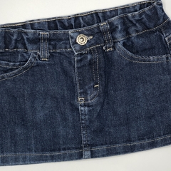 Pollera Cheeky Talle 6 años jean azul costura gris - comprar online