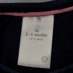 Segunda Selección - Remera Talle 3-6 meses algodón azul oscuro bordado frutilla - Baby Back Sale SAS