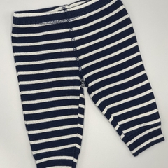 Segunda Selección - Legging Carters Talle 3 meses azul rayas grises - Largo 28cm - comprar online