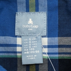 Camisa Baby GAP Talle 5 años cuadrillé azul verde - Baby Back Sale SAS