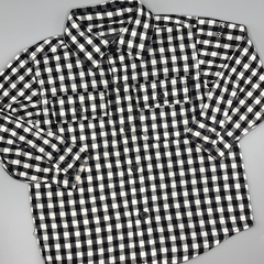 Camisa Kenneth Cole Reaction Talle 18 meses cuadrille negro blanco - comprar online