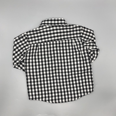 Camisa Kenneth Cole Reaction Talle 18 meses cuadrille negro blanco en internet