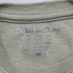 Segunda Selección - Body Baby Cottons Talle NB (0 meses) algodón verde militar claro - Baby Back Sale SAS