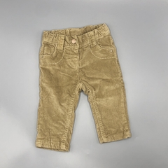 Pantalón Yamp Talle 6 meses corderoy marrón - Largo 36cm