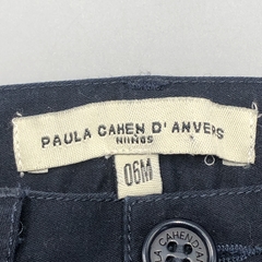 Pantalón Paula Cahen D Anvers Talle 6 meses gabardina azul oscuro (38 cm largo) - Baby Back Sale SAS