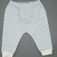 Segunda Selección - Legging Minimimo Talle XXS (0 meses) algodón rayas celeste blanco estrellita (30 cm largo) en internet