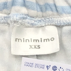 Segunda Selección - Legging Minimimo Talle XXS (0 meses) algodón rayas celeste blanco estrellita (30 cm largo) - Baby Back Sale SAS