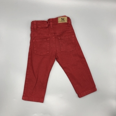Segunda Selección - Pantalón Crayón Talle 12 meses gabardina rojo (41 cm largo) en internet