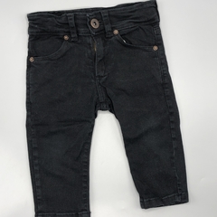 Pantalón Wanama Talle 6-9 meses gabardina negro liso (37 cm largo) - comprar online
