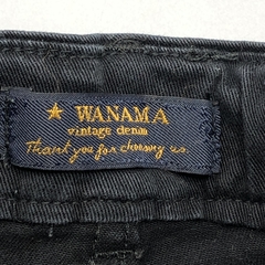 Pantalón Wanama Talle 6-9 meses gabardina negro liso (37 cm largo) - Baby Back Sale SAS