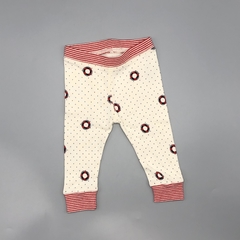 Set Little Akiabara Talle 3 meses algodón color crudo lunares circulos rayas (gorro y legging 31 cm largo) - comprar online