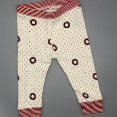 Set Little Akiabara Talle 3 meses algodón color crudo lunares circulos rayas (gorro y legging 31 cm largo) en internet