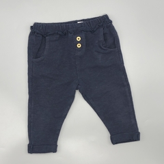 Jogging Zara Talle 3-6 meses algodón azul oscuro botones volados (sin frisa - 35 cm largo) - comprar online