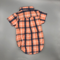 Camisa body Baby Colloky Talle 18-24 meses cuadrillé naranja azul en internet