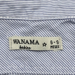 Segunda Selección - Camisa Wanama Talle 6-9 meses rayas finas azul blanco - Baby Back Sale SAS
