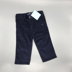 Pantalón Baby Cottons Talle 9 meses corderoy fino azul oscuro (40 cm largo)