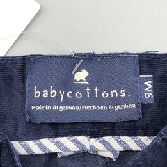 Pantalón Baby Cottons Talle 9 meses corderoy fino azul oscuro (40 cm largo) - Baby Back Sale SAS