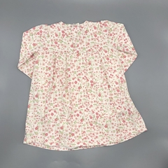 Segunda Selección - Vestido body Baby Cottons Talle 24 meses algodón color crudo flores rosa en internet