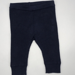 Segunda Selección - Legging Little Akiabara Talle 3 meses hilo azul oscuro tipo morley (31 cm largo) - comprar online