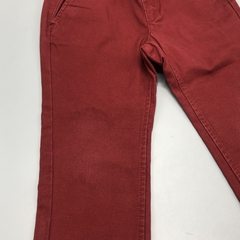 Segunda Selección - Pantalón HyM 1 año y medio - 2 años bordeaux - Largo 54cm - tienda online