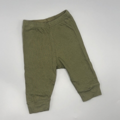 Legging Grisino Talle 01 meses algodón verde militar (31 cm largo)