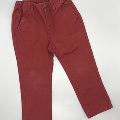 Segunda Selección - Pantalón HyM 1 año y medio - 2 años bordeaux - Largo 54cm - comprar online