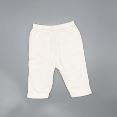 Set Magdalena Espósito Talle Único algodón blanco bordado celeste (gorro y legging 29 cm largo) - comprar online