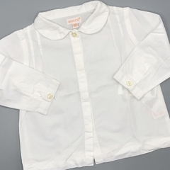 Camisa Gocco Talle 6-9 meses blanca lisa - marca importada - comprar online