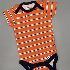 Body NUEVO Gerber Talle 0-3 meses naranja rayas azules - comprar online