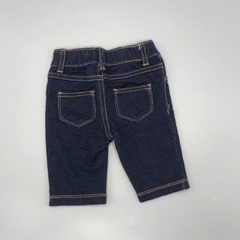 Legging Carters Talle 3 meses algodón simil jeans azul oscuro costuras beige (28 cm largo) en internet