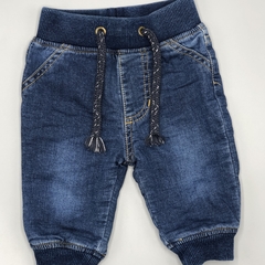 Segunda Selección - Jegging Chekky Talle 3-6 meses jean azul inteiror algodón (31 cm largo) - comprar online