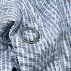 Imagen de Segunda Selección - Jumper pantalón HyM Talle 1-2 meses gabardina rayas celeste blanco abotonado