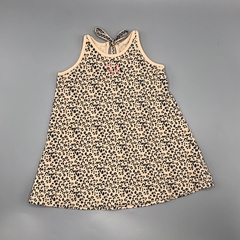 Segunda Selección - Vestido Wanama Talle 9-12 meses algodón rosa animal print (con bombachudo) - comprar online