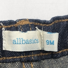 Jeans All basics Talle 9 meses azul recto (39 cm largo) - Baby Back Sale SAS