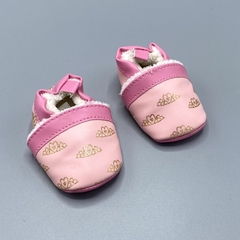 Zapatillas Carters No Caminantes Talle NB (Recién Nacido) cuerina rosa- detalles brillitos- suela 10cm