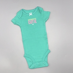 Body Carters Talle NB (0 meses) verde estampa MOMMYS CUTIE