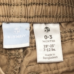Pantalón Old Navy Talle 0-3 meses gabardina marrón claro tipo cargo (30 cm largo) - Baby Back Sale SAS
