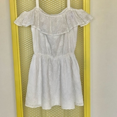 Segunda Selección - Vestido Abercrombie Talle 9-10 años blanco puntilla volados - comprar online