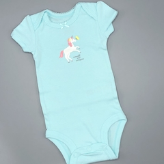 Body Carters Talle NB (0 meses) algodón celeste unicornio brillo - comprar online