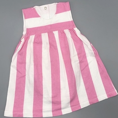 Vestido body Cheeky Talle S (3-6 meses) algodón rayas rosa blanco - comprar online