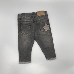 Jegging Minimimo Talle M (6-9 meses) gris costura naranja estrella (36 cm largo) en internet