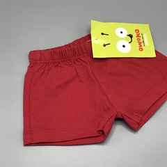 Short NUEVO Owoko Talle 0 (0 meses) rojo liso - 2 - comprar online