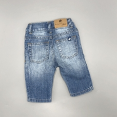 Segunda Selección - Jeans Baby Cottons Talle 3 meses celeste costuras beige (32 cm largo) en internet