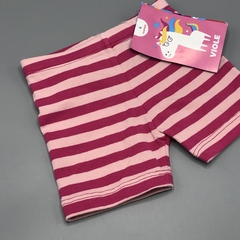 Short NUEVO Owoko Talle 1 (3 meses) algodón y lycra rayas finas fucsia rosa - comprar online