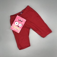 Legging NUEVA Owoko Talle 0 (0 meses) roja corazón rosa (25 cm largo) - Baby Back Sale SAS