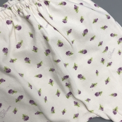 Segunda Selección - Ranita Broer Talle 0 meses algodón blanco florcitas lilas (29 cm largo) - Baby Back Sale SAS