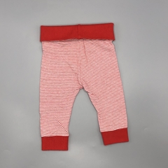 Legging Cheeky Talle 3-6 meses algodón rayas rojo blanco (35 cm largo) en internet