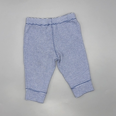 Legging Carters Talle 3 meses algodón rayas azul balnco (30 cm largo) en internet