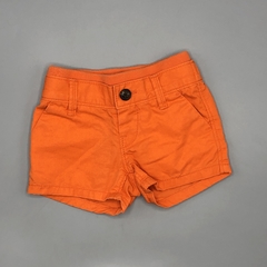 Short Baby GAP Talle 0-3 meses gabardina naranja cintura algodón