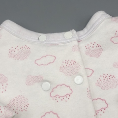 Segunda Selección - Saco Crayón Talle 0-3 meses algodón blanco nubes rosa - tienda online